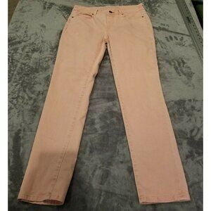 Soft Surroundings 2AN42 Women High-Rise Pull on Leggings Jeans Orange Stretch